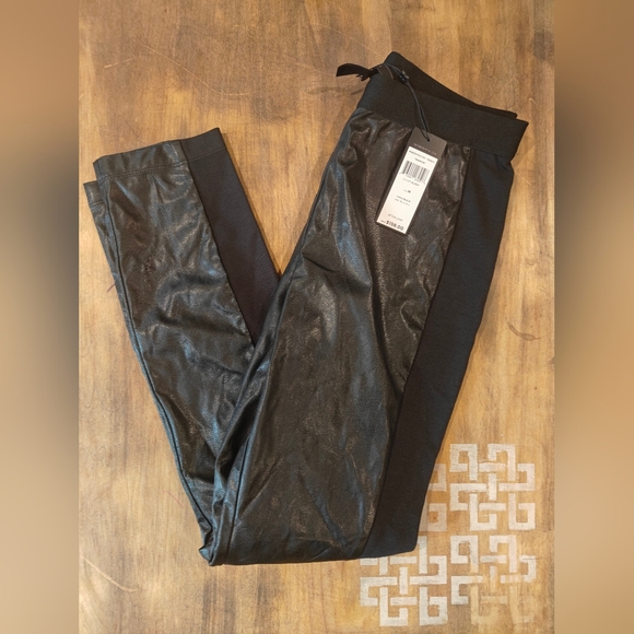 BCBGMaxAzria Pants - ❗ NWT BCBGMaxazria Marnie Faux Leather Black Leggings Size Medium